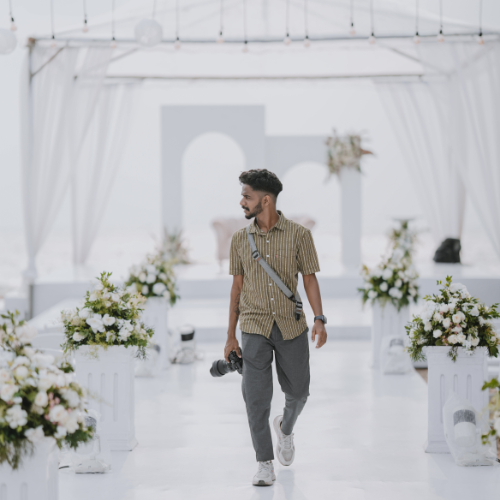 Fotograf bei einer Hochzeit  